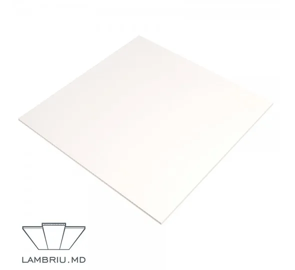 Потолочная плита ПВХ для подвесного потолка - белая матовая - image 1