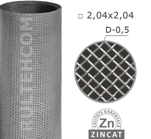 Сетка тканная просевная 2,04х2,04 мм D-0,5 мм L-10 м - image 1