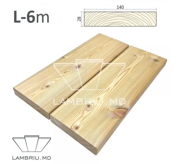 Деккинг из лиственницы "AB" 140*28*6000мм - image 1