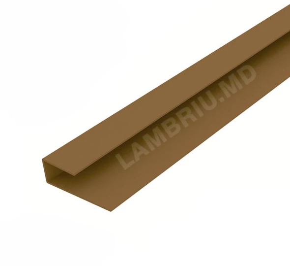L профиль ПВХ стартовый L-3м - dark wood UA - image 1