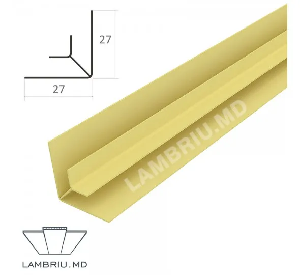Угол внутренний ПВХ L-2,9м - light wood 2 - image 1