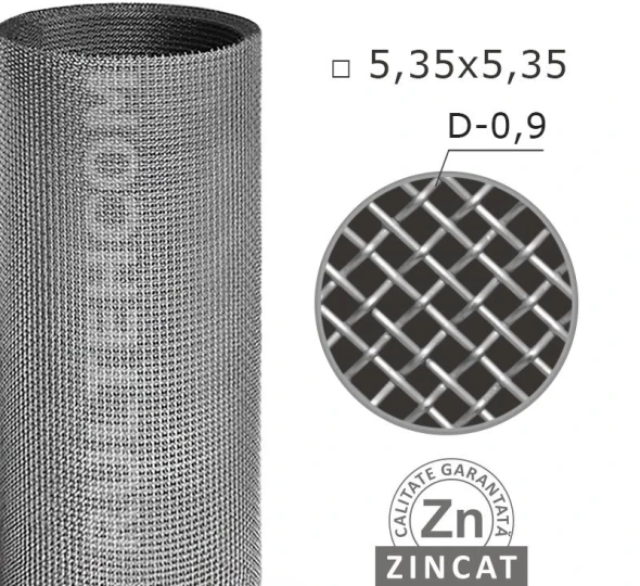 Сетка тканная просевная 5,35х5,35 мм D-0,9 мм L-10 м - image 1