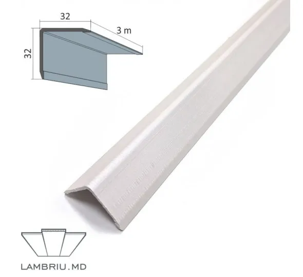 Cornier exterior PVC PREMIUM 32x32x3000mm - Q022 - image 1