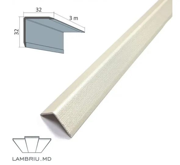 Уголок наружный ПВХ ПРЕМИУМ 32x32x3000мм - Q001 - image 1