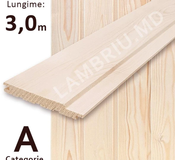 Деревянная вагонка "А" 96*11,5*3000мм - image 1