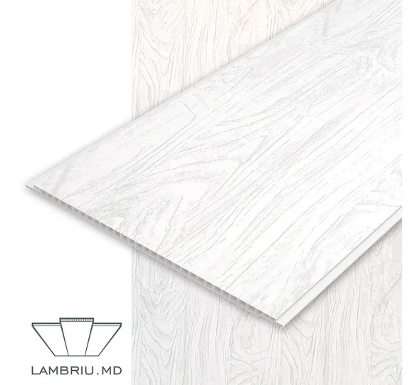 Вагонка ПВХ 250x8x6000мм - Дуб белый - image 1