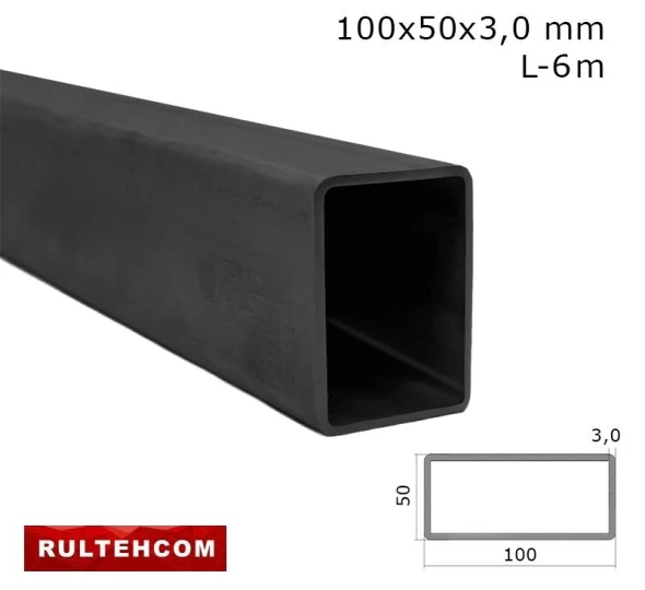 Труба профильная 100х50x3,0 мм L-6 м - image 1