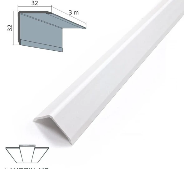 Уголок наружный ПВХ ПРЕМИУМ 32x32x3000мм - Q068 - image 1
