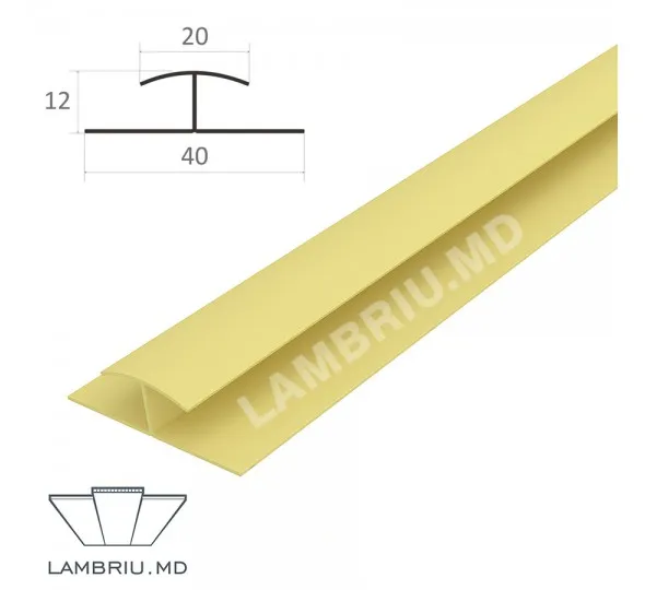 H профиль ПВХ L-2,9м - light wood 2 - image 1