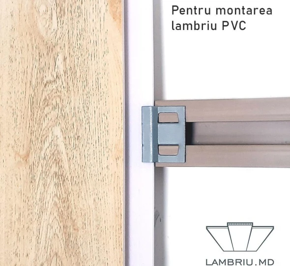 Скоба для крепления вагонки МДФ и ПВХ 3мм на планку ПВХ (200 шт.) - image 4