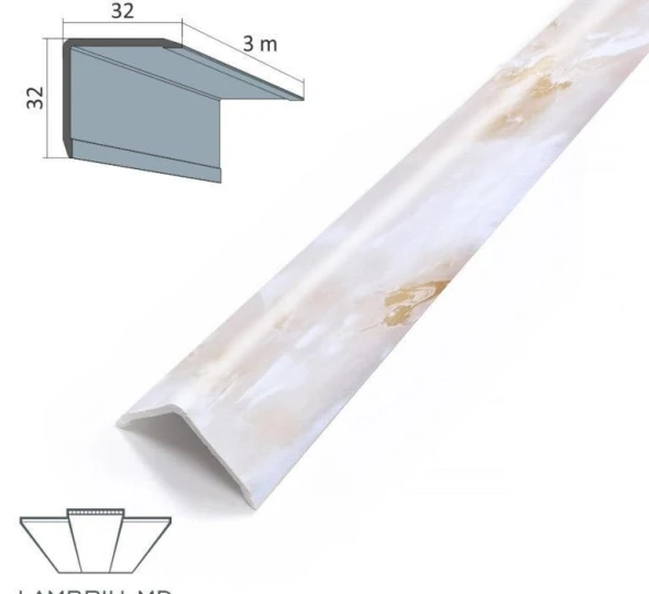 Уголок наружный ПВХ ПРЕМИУМ 32x32x3000мм - D012 - image 1