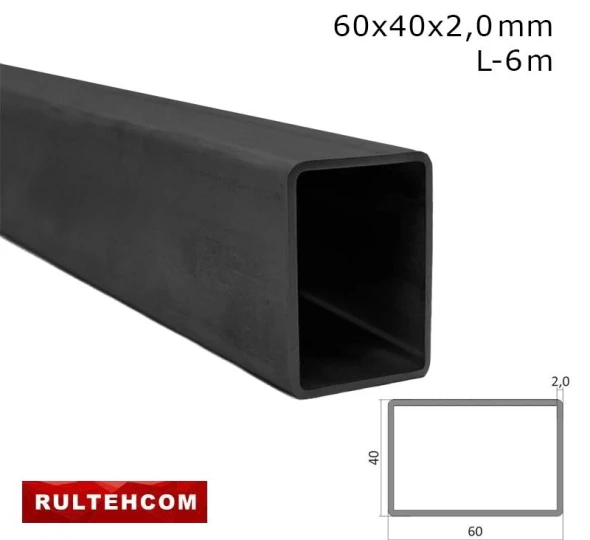 Труба профильная 60х40x2,0 мм L-6м - image 1
