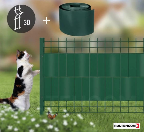 Панель для забора оцинкованная и крашенная (зеленый) ECO  D-3,2 H-0,6м L-2,5м - image 7