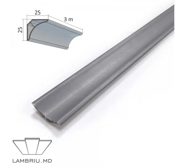 Profil decorativ PVC PREMIUM 25x25x3000mm - Q067 - image 1