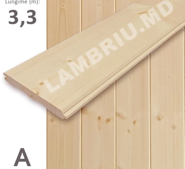 Lambriu lemn "AB" STIL 96*12,5*3300mm - image 1
