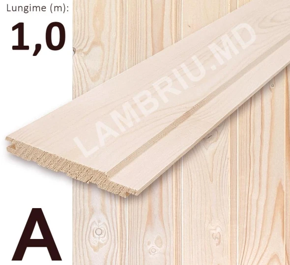 Деревянная вагонка "А" 96*12,5*1000мм - image 1