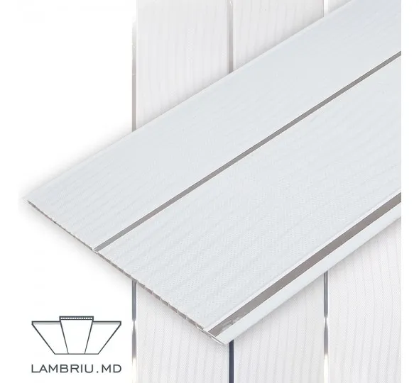 Вагонка ПВХ 250x7x5950мм - G2 SILVER - image 1