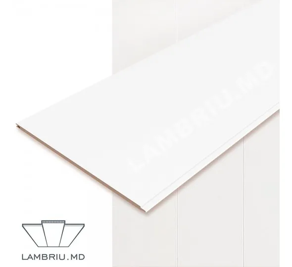 Панель МДФ стеновая ТРИУМФ 238х2600мм - Белый классика - image 1