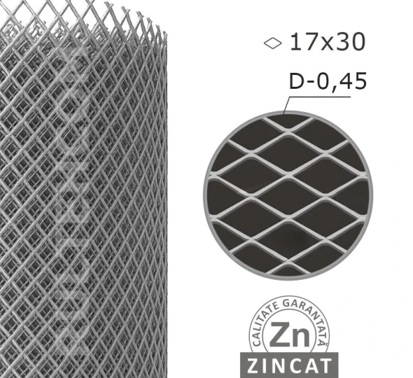 Сетка оцинкованная ПВС 17х30 мм D-0,45 мм H-1,0 м L-10 м - image 1