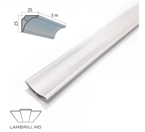 Profil decorativ PVC PREMIUM 25x25x3000mm - Q022 - image 1