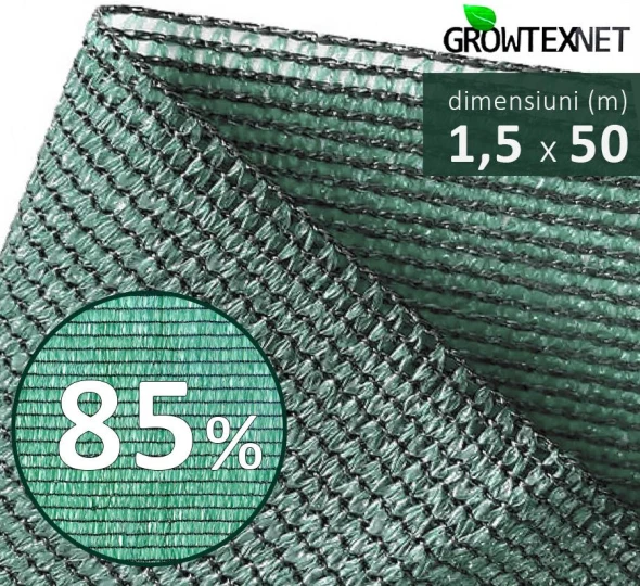 Сетка затеняющая, зеленая, 85% H-1,5м L-50м - image 1