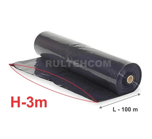 Pelicula de polietilena neagra RB (60 micr) H-3m L-100m - image 1