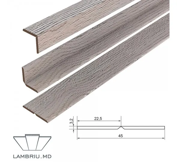 Гибкий угол МДФ - Дуб Шервуд - image 1