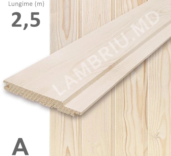 Деревянная вагонка "А" 96*12,5*2500мм - image 1