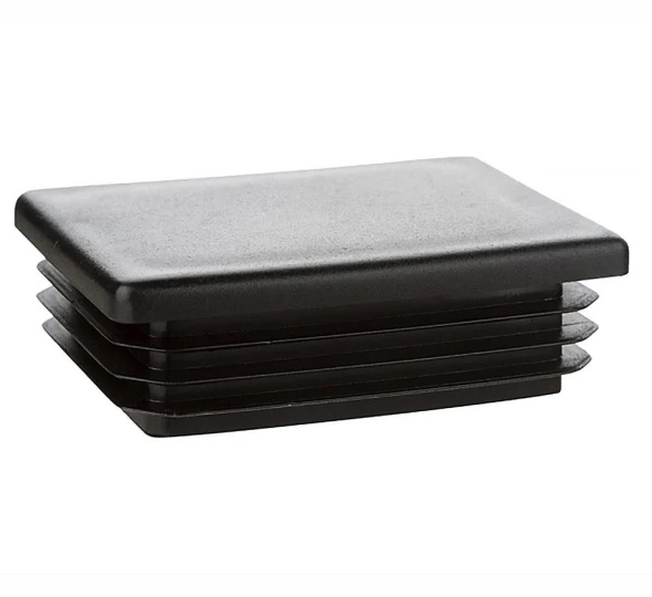 Заглушка пластиковая внутренняя для трубы 60х40 мм черная - image 1