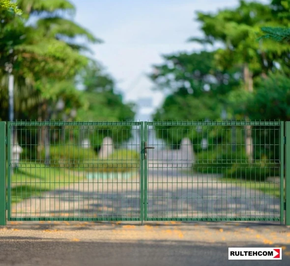 Poarta auto batanta OPTIMA 3D H-1,3m L-4,0m (D100) RAL6005 - image 3