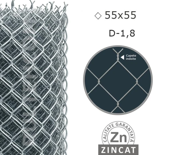 Сетка Рабица LUX 55х55 D-1,8 мм H-1,5 м L-10 м - image 1