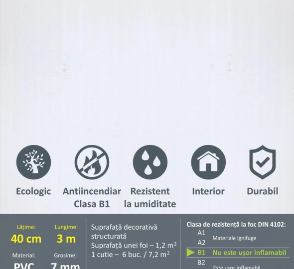 Panou PVC laminat PREMIUM 400x3000mm - Q022 - image 2