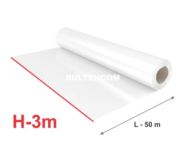Пленка полиэтиленовая прозрачная ТР (150 мкм) полотно Н-3м L-50м - image 1