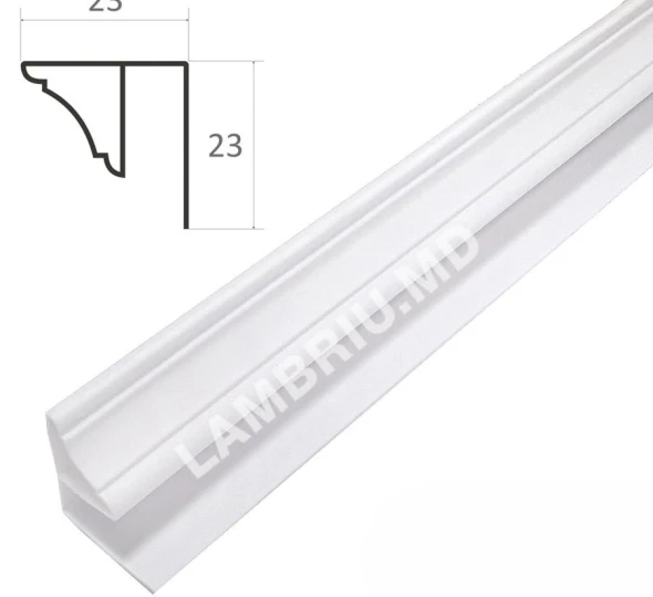 Плинтус ПВХ L-2,9м - белый - image 1