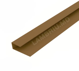 L профиль ПВХ стартовый L-3м - dark wood UA