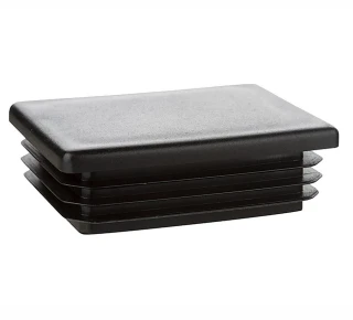 Заглушка пластиковая внутренняя для трубы 30х50 мм черная