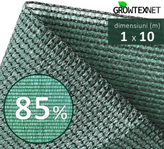 Сетка затеняющая, зеленая, 85% H-1м L-10м