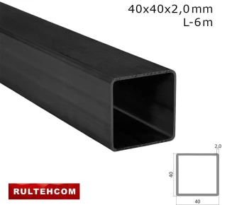 Труба профильная 40х40x2,0 мм L-6м