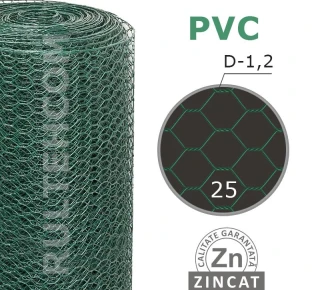 Сетка шестигранная 25 мм D-1,2 мм L-25 м