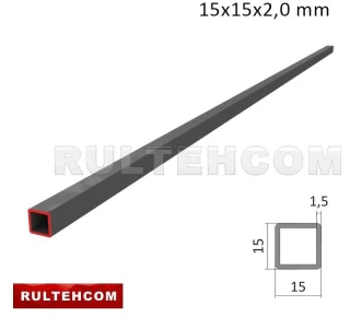 Труба профильная 15х15x2,0 мм L-6м
