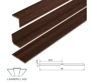 Гибкий угол МДФ - Дуб Амбер