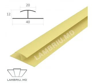 H профиль ПВХ L-2,9м - light wood 2