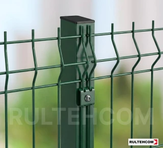 Панель для забора оцинкованная и крашенная (зеленый) PROTECTO D-4,1 H-1,7м L-2,5м - image thumb 4