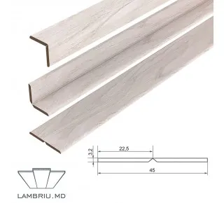 Гибкий угол МДФ - Кедр светлый