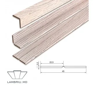 Гибкий угол МДФ - Дуб закарпатский