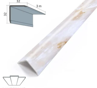 Уголок наружный ПВХ ПРЕМИУМ 32x32x3000мм - D012