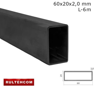 Труба профильная 60х20x2,0 мм L-6м