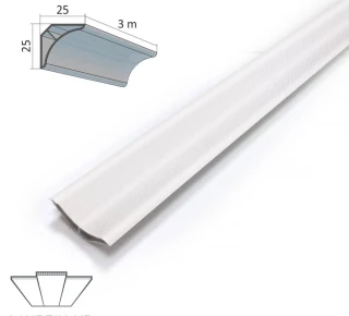 Профиль декоративный ПВХ ПРЕМИУМ 25x25x3000мм - Q013
