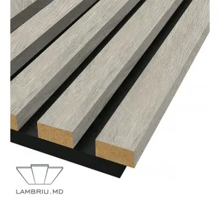 Panou acustic de perete 290Х2750Х18mm - Stejar Gri - image thumb 2