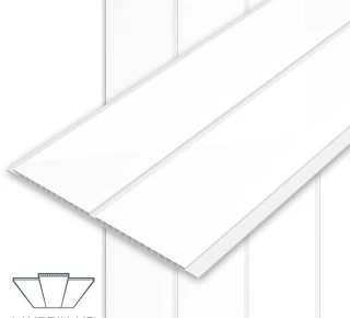 Вагонка ПВХ 250x7x5950мм - SW10 2 WHITE белая глянец